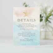 ビーチをテーマにした詳細カード 出欠カード (スタンド正面)