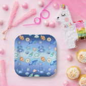 ビーチをテーマにした赤ちゃんシャワーまたは誕生日パーティー ペーパープレート (パーティー)