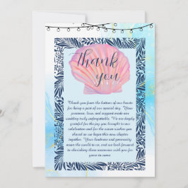 ビーチをテーマにした サンキューカード