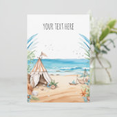 ビーチをテーマにした 招待状 (スタンド正面)
