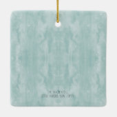 ビーチをテーマにした「Our Wedding Day」 セラミックオーナメント (裏面)