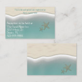 ビーチをテーマ結婚にした 名刺 (正面/裏面)