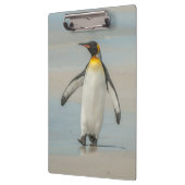 ビーチを歩くペンギン クリップボード (左)