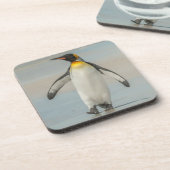 ビーチを歩くペンギン コースター (左側)