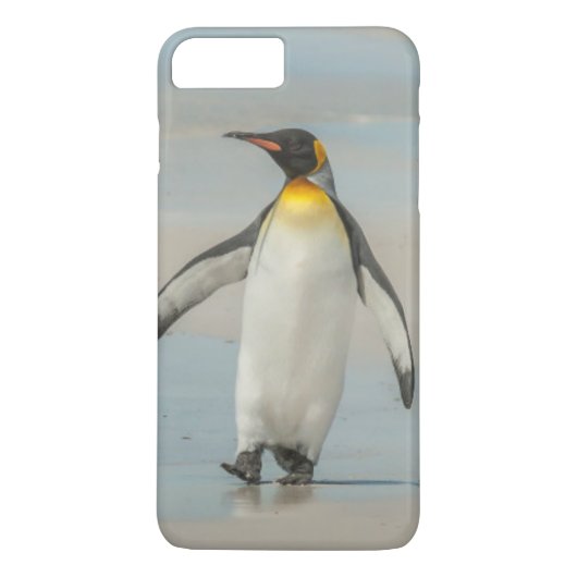ビーチを歩くペンギン Case-Mate iPhoneケース (裏面)