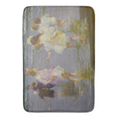 ビーチを歩く子供たち(E.H.ポットサスト) バスマット (正面縦)