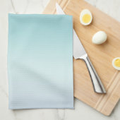 ビーチアクアブルーグラデーション キッチンタオル (四つ折り)