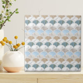 ビーチアクアブルーホワイトマーブルパステルマーメイドはかりで測 タイル