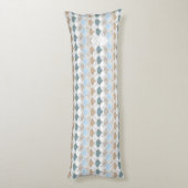 ビーチアクアブルーホワイトマーブルパステルマーメイドはかりで測 ボディピロー (裏面 (縦))