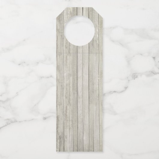 ビーチアクアブルー結婚コースタルライト ボトルネックタグ (裏面)