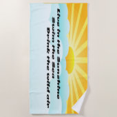 ビーチアクティビティの日 ビーチタオル (正面)