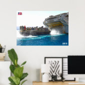 ビーチアサルト – LCAC-36 ポスター (ホームオフィス)