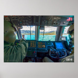 ビーチアサルト – LCAC-40コックピット ポスター