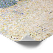 ビーチアットオンフルールbyジョルジュ・シュラット,ヴィンテージ・アート ポスター (角)