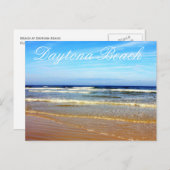 ビーチアットデイトナビーチ,フロリダ ポストカード (正面/裏面)