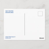 ビーチアットトゥラム遺跡，キンタナロー，メキシコ ポストカード (裏面)