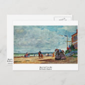 ビーチアットトルヴィルバイブーディンユゲーヌ ポストカード (正面/裏面)