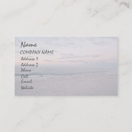 「ビーチアットドーン」名刺 名刺 (正面)