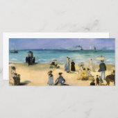 ビーチアットブーローンバイエドワードマネ，ヴィンテージアート (正面/裏面)