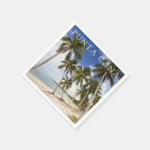 ビーチアットプンタカナ |ドミニカ共和国 スタンダードカクテルナプキン (角)