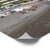 ビーチアットポジターノ,カンパニア,イタリア ポスター (角)