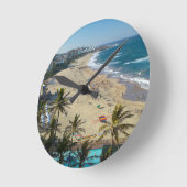 ビーチアットマーゲート、南海岸、クワズル-ナタール ラウンド壁時計 (傾斜)