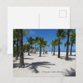 ビーチアットルモーン，モーリシャス ポストカード (正面/裏面)