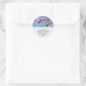 ビーチアドレスステッカー ラウンドシール (バッグ)