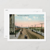 ビーチアベ、メイ岬、ニュージャージー州ヴィンテージ ポストカード (正面/裏面)