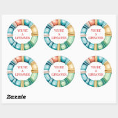 ビーチアホ航海のイボーイズ誕生日招待状 ラウンドシール (シート)