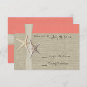 ビーチアモーレコーラルシェル応答カード 出欠カード (正面/裏面)