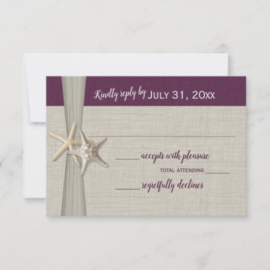 ビーチアモーレナス応答カード 出欠カード (正面)