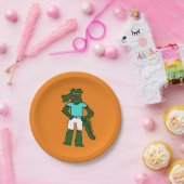 ビーチアリゲーター誕生日 ペーパープレート (パーティー)