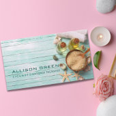 ビーチアロマセラピーマッサージセラピストスパサロン 名刺