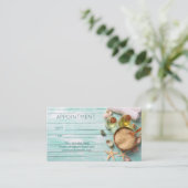 ビーチアロマセラピーマッサージセラピースパアポイントメント 予約カード (スタンド正面)