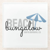 ビーチアンブレラバケーションレンタルコースター ガラスコースター (正面)