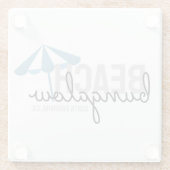 ビーチアンブレラバケーションレンタルコースター ガラスコースター (裏面)