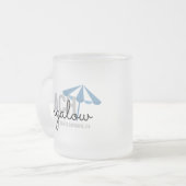 ビーチアンブレラバケーションレンタルフロストマグ フロストグラスマグカップ (正面左)