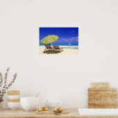 ビーチアンブレラ，アバコバハマ ポスター (キッチン)
