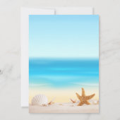 ビーチアーエレガントチブライダルシャワー 招待状 (裏面)