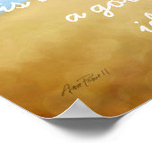 ビーチアートポスター引用文文字 ポスター (角)