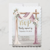 ビーチアーバーへの出欠返信 招待状 (正面)