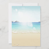 ビーチアーバーウッドアーチフローラトロピカル結婚ズ 招待状 (裏面)