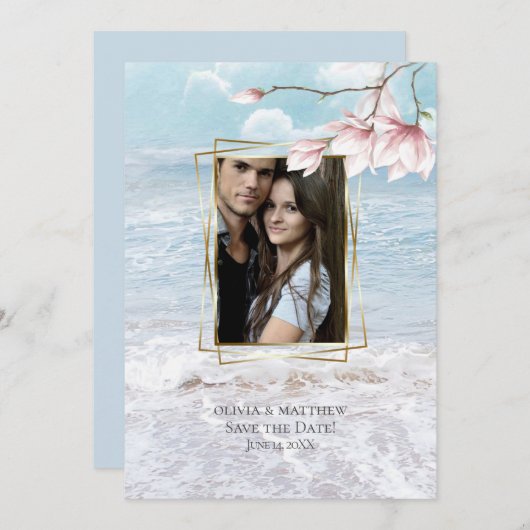 ビーチアーバーシエレガントーサイド 招待状 (正面/裏面)