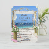 ビーチアーバーフローラブライダルシャワー 招待状 (スタンド正面)