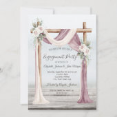 ビーチアーバー婚約 招待状 (正面)