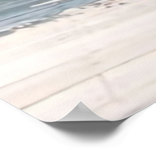 ビーチアーバー座席表またはウェルカムサイン ポスター (角)