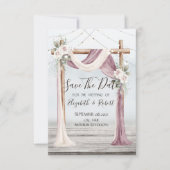 ビーチアーバー文字列ライト日付を保存 セーブザデート (正面)