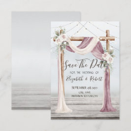 ビーチアーバー文字列ライト日付を保存 セーブザデート