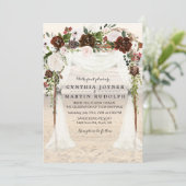 ビーチアーバー結婚式招待状 招待状 (スタンド正面)